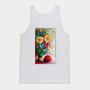 jar with yellow flowers and purple berries Tank Top